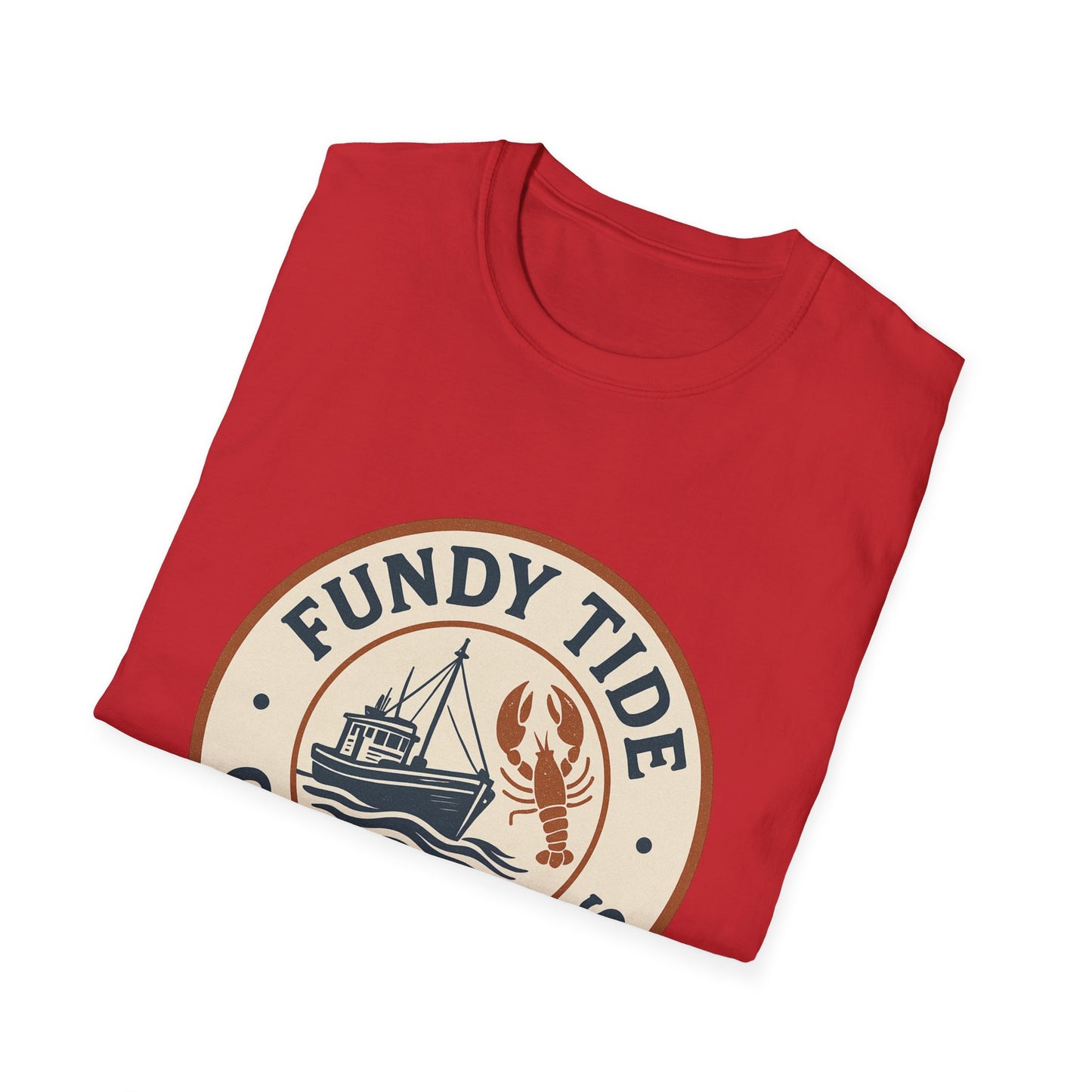 Fundy Tide Outfitters Unisex Softstyle T-Shirt - Nautical Graphic Tee for Ocean Lovers