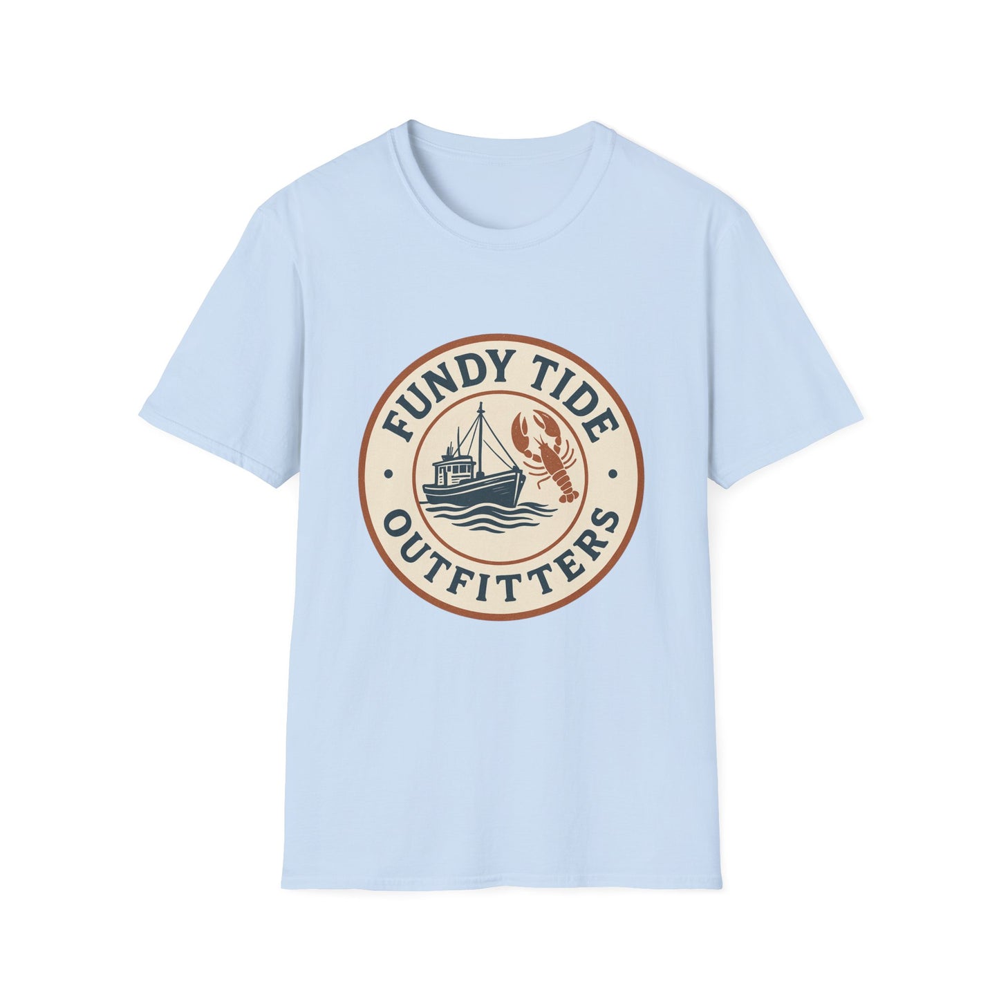 Fundy Tide Outfitters Unisex Softstyle T-Shirt - Nautical Graphic Tee for Ocean Lovers