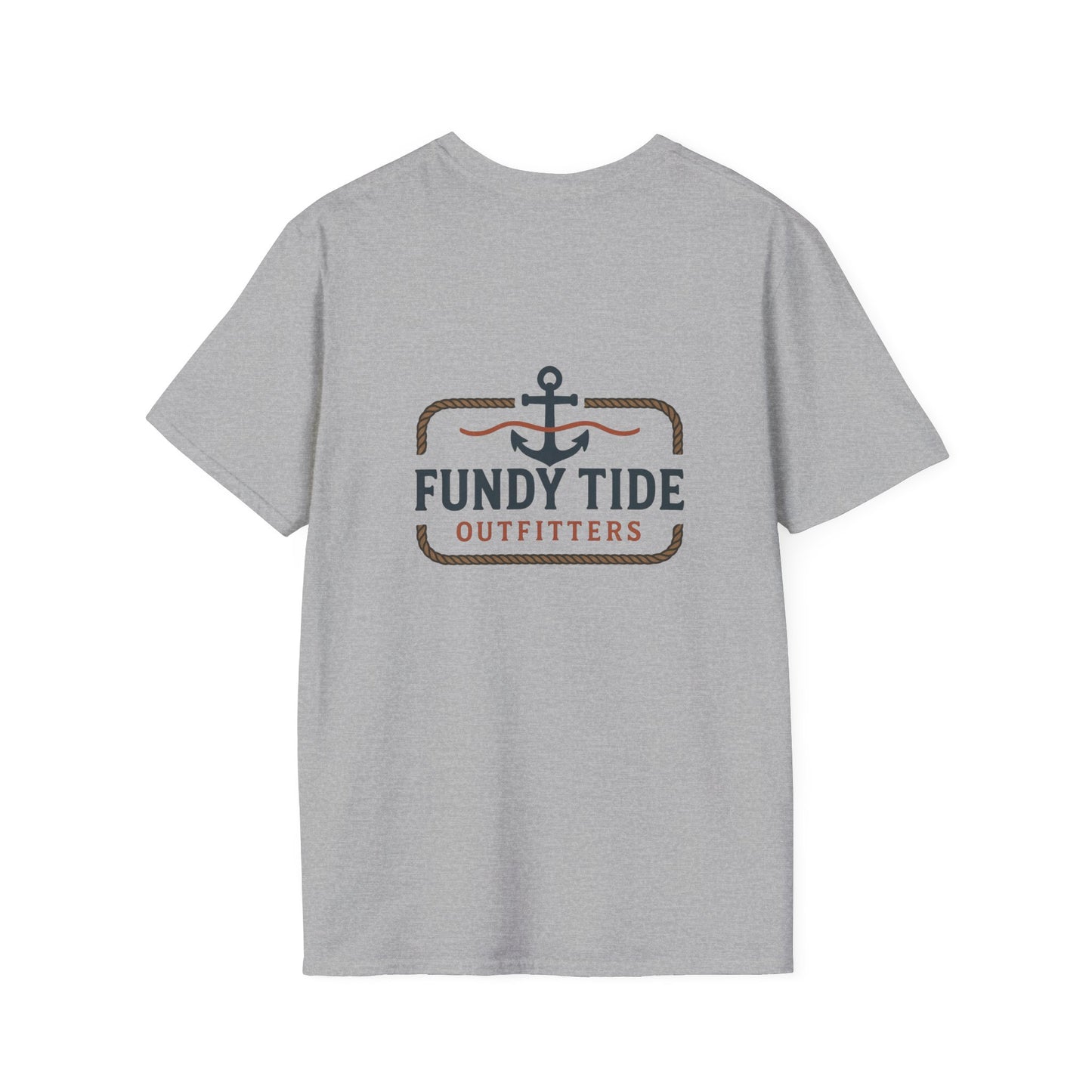 Fundy Tide Outfitters Unisex Softstyle T-Shirt - Nautical Graphic Tee for Ocean Lovers
