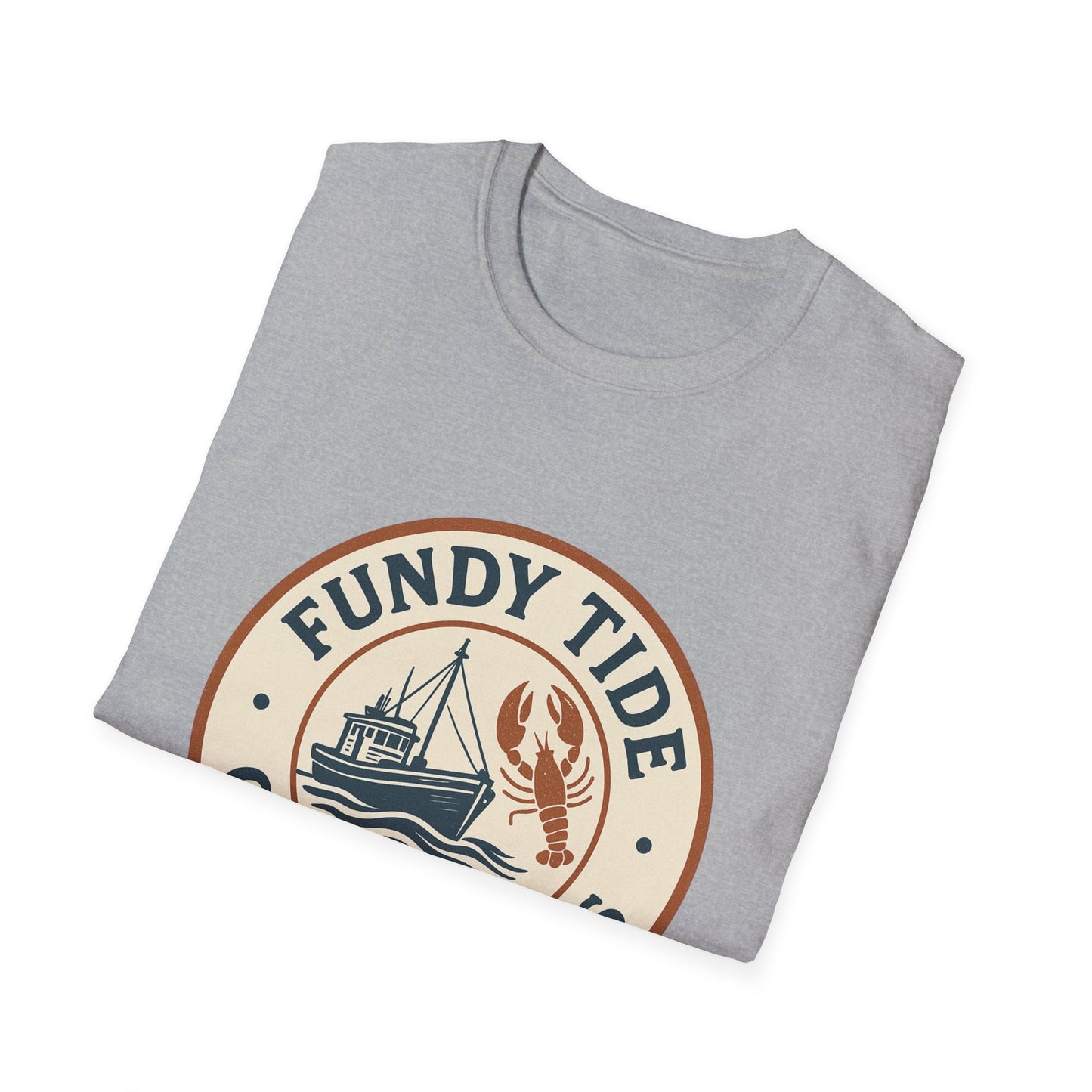 Fundy Tide Outfitters Unisex Softstyle T-Shirt - Nautical Graphic Tee for Ocean Lovers