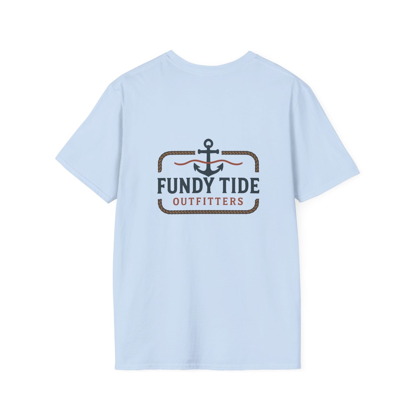 Fundy Tide Outfitters Unisex Softstyle T-Shirt - Nautical Graphic Tee for Ocean Lovers