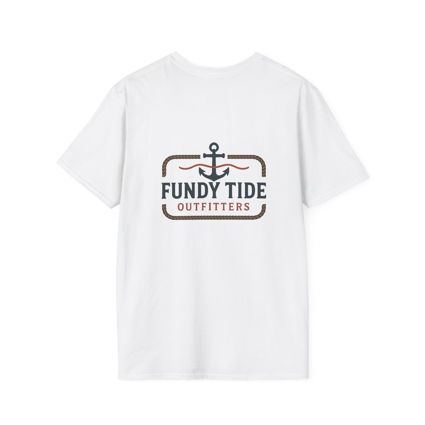 Fundy Tide Outfitters Unisex Softstyle T-Shirt - Nautical Graphic Tee for Ocean Lovers