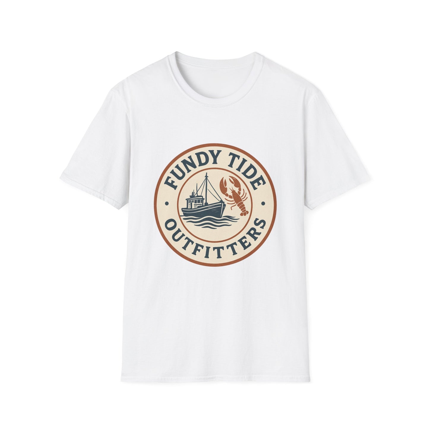 Fundy Tide Outfitters Unisex Softstyle T-Shirt - Nautical Graphic Tee for Ocean Lovers