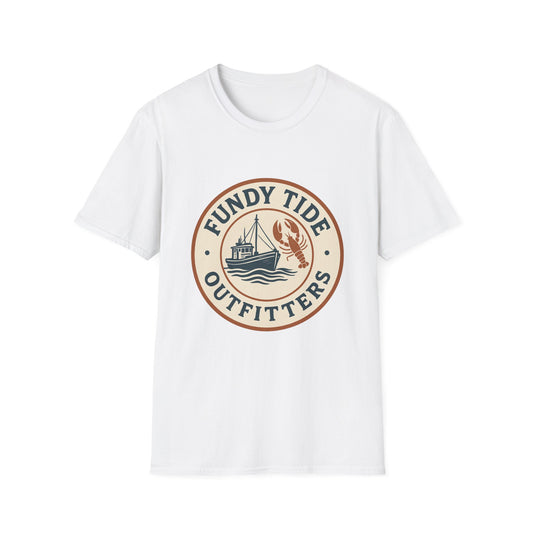 Fundy Tide Outfitters Unisex Softstyle T-Shirt - Nautical Graphic Tee for Ocean Lovers