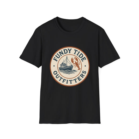 Fundy Tide Outfitters Unisex Softstyle T-Shirt - Nautical Graphic Tee for Ocean Lovers
