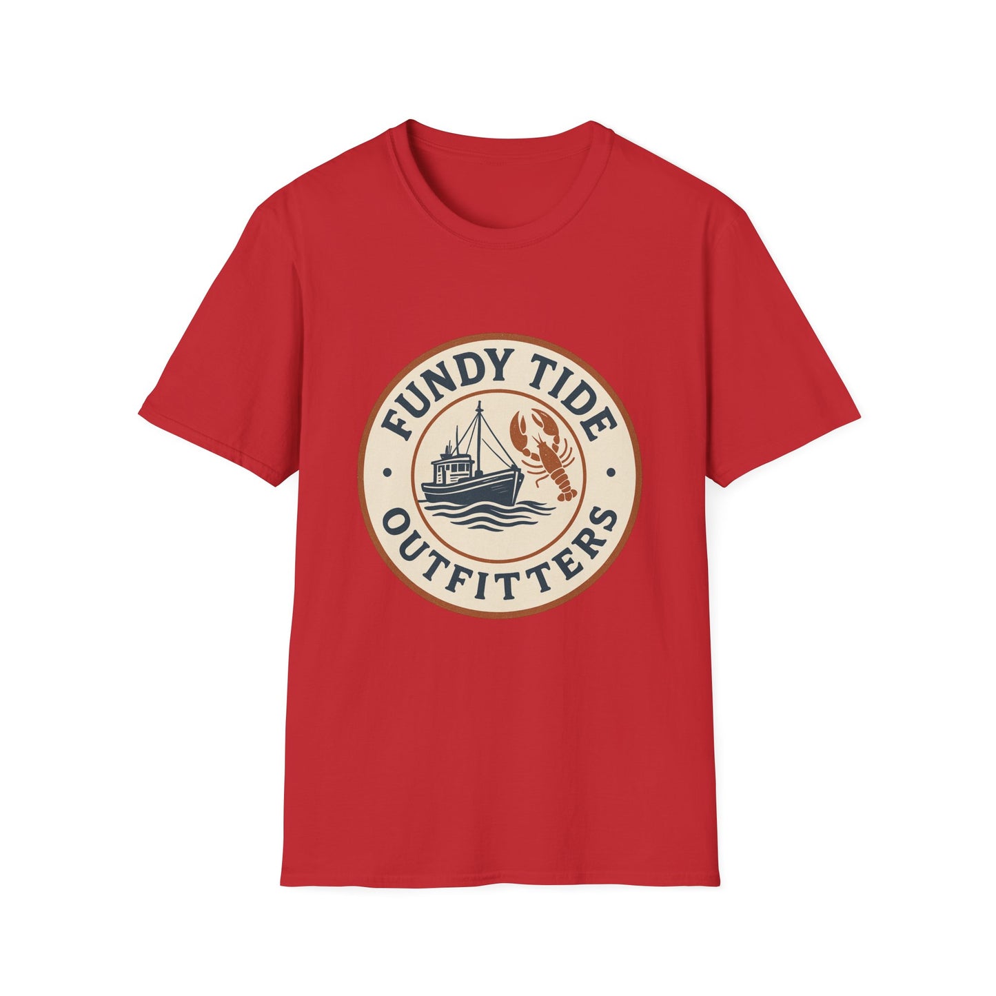 Fundy Tide Outfitters Unisex Softstyle T-Shirt - Nautical Graphic Tee for Ocean Lovers
