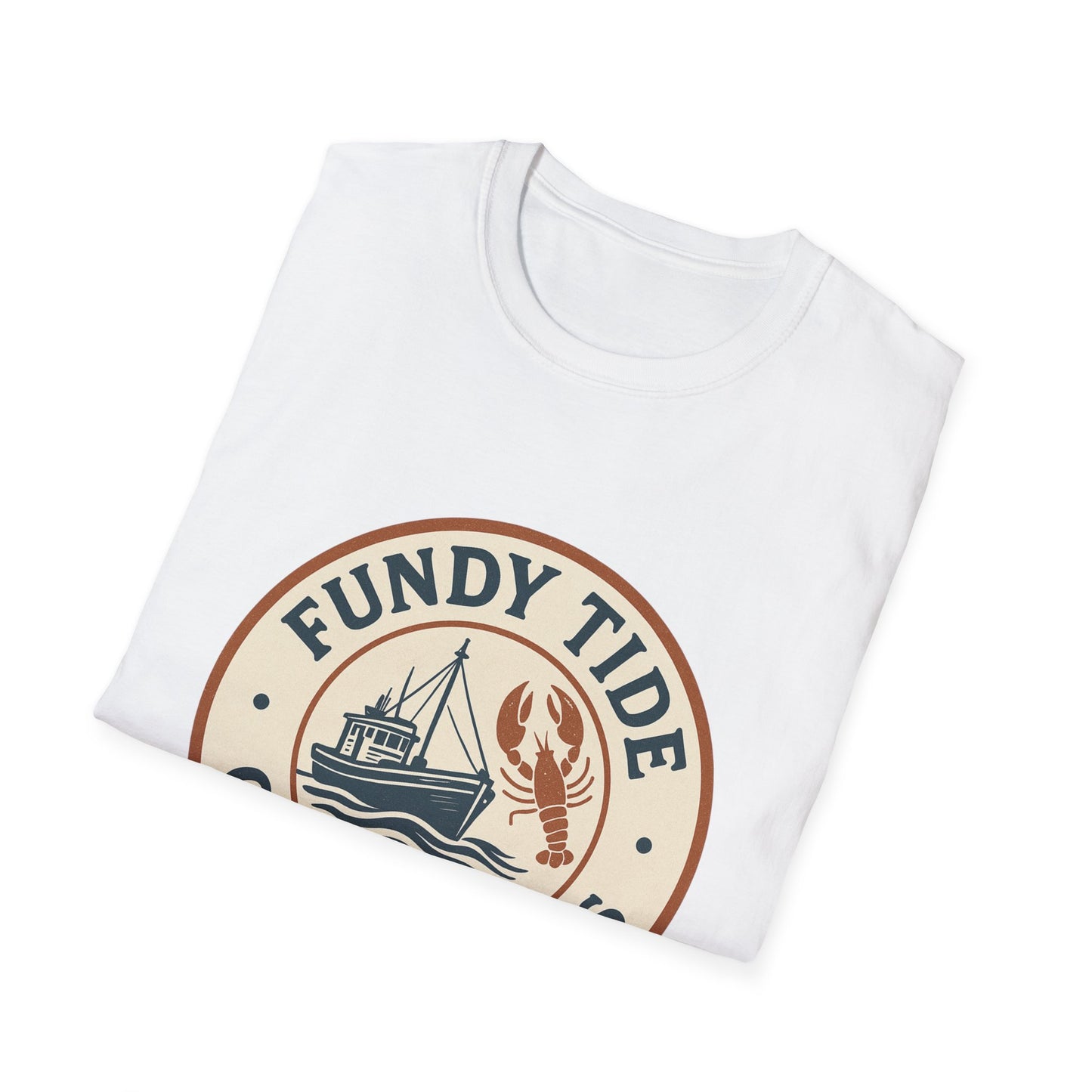 Fundy Tide Outfitters Unisex Softstyle T-Shirt - Nautical Graphic Tee for Ocean Lovers