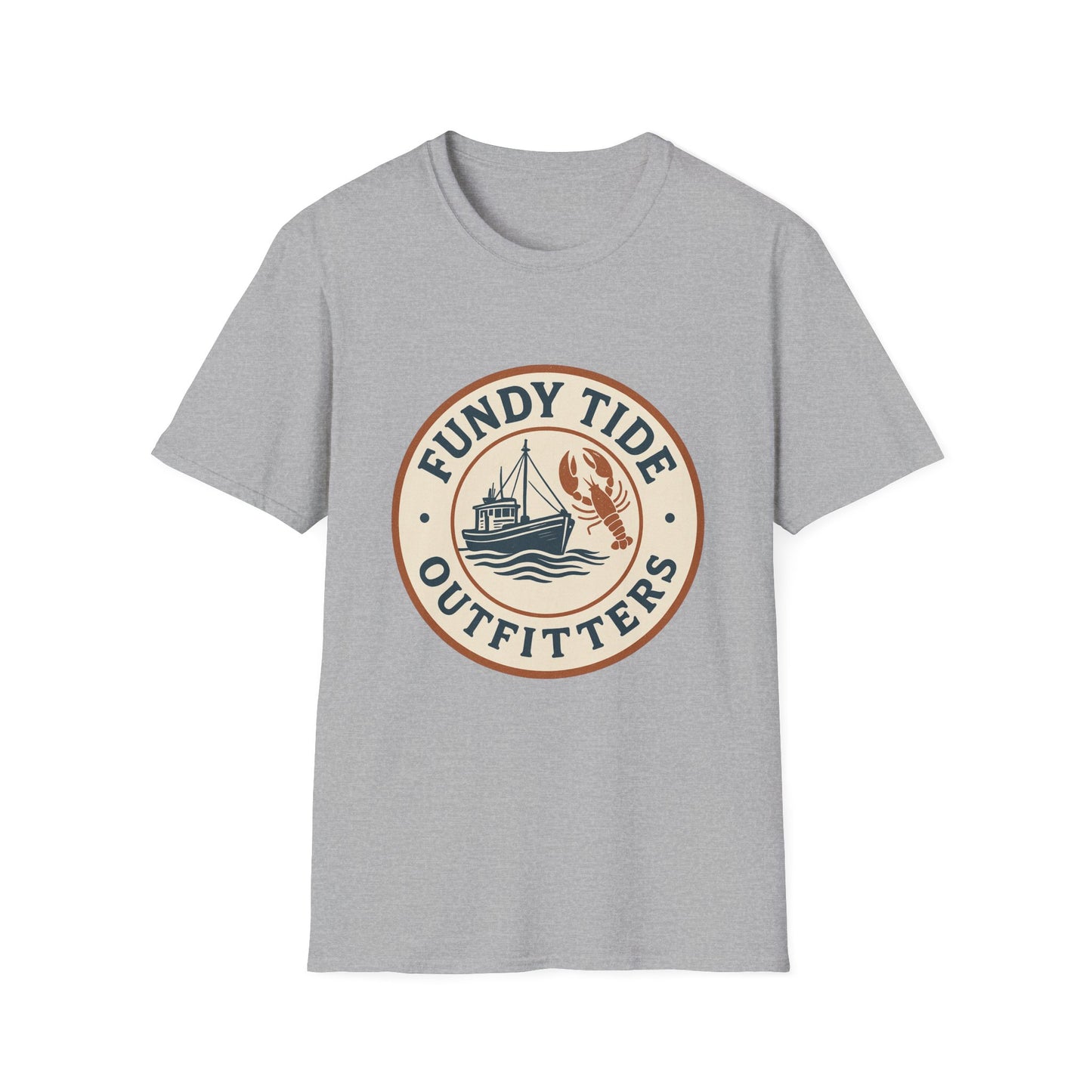 Fundy Tide Outfitters Unisex Softstyle T-Shirt - Nautical Graphic Tee for Ocean Lovers